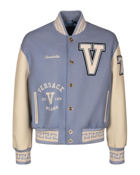 versace varsity jacket men|Versace men's jacket for sale.